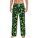 DFZNJRH Men's Pajama Pants with Pockets Lightweight Breathable Sleep Pants for Men Soft Lounge Pants Elastic Waistband