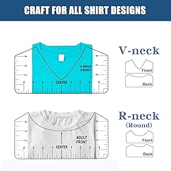 Vowlove Tshirt Ruler Guide for HTV Vinyl Heat