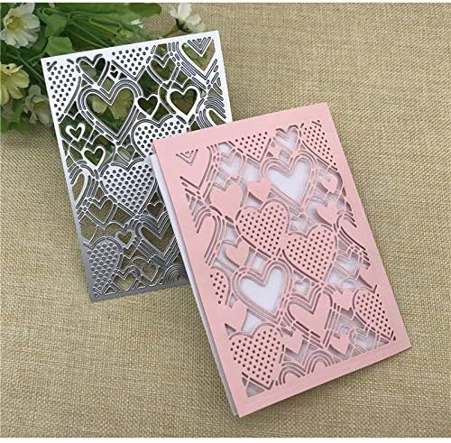 Heart Rectangular Frame Metal Cutting Die Stencil Template Christmas Birthday Wedding DIY Crafts Scrapbook Album Paper Card Handmake Embossing