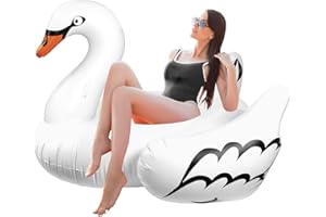 Greenco Giant Inflatable Pool Float, Inflatable Pool Floats, Inflatable Raft for Summer, Giant Pool Lounger, Pool Accessories, Lake Floats & Pool Toys, Summer Fun for Pool, Lake, Beach Party