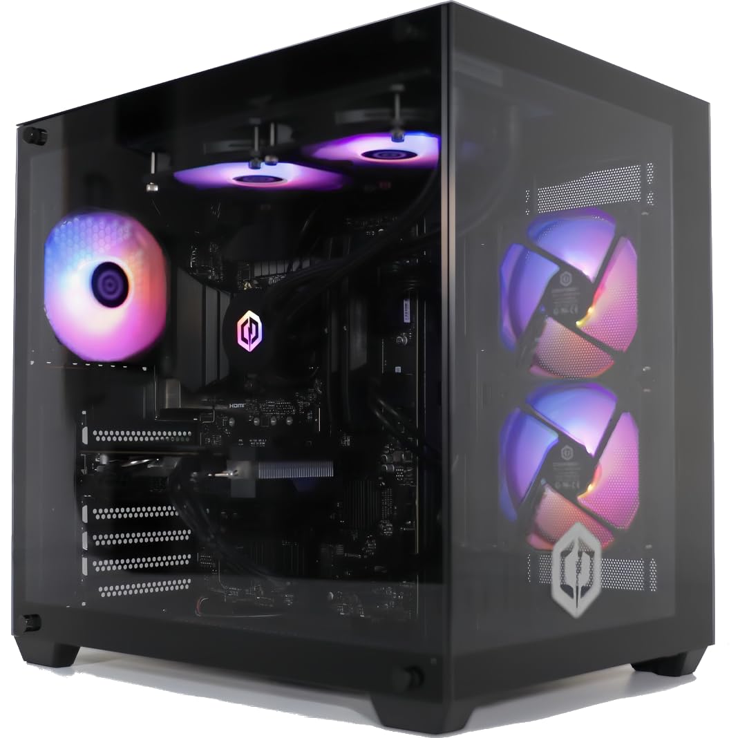 Cyberpowerpc Luxe Gaming Pc - Amd Ryzen 7 5700X, Amd Radeon Rx 9070 Xt 16Gb, 32Gb Ram, 1Tb Nvme Ssd, 750W 80+ Psu, Wi-Fi, Liquid Cooling, Windows 11, Ark Rgb