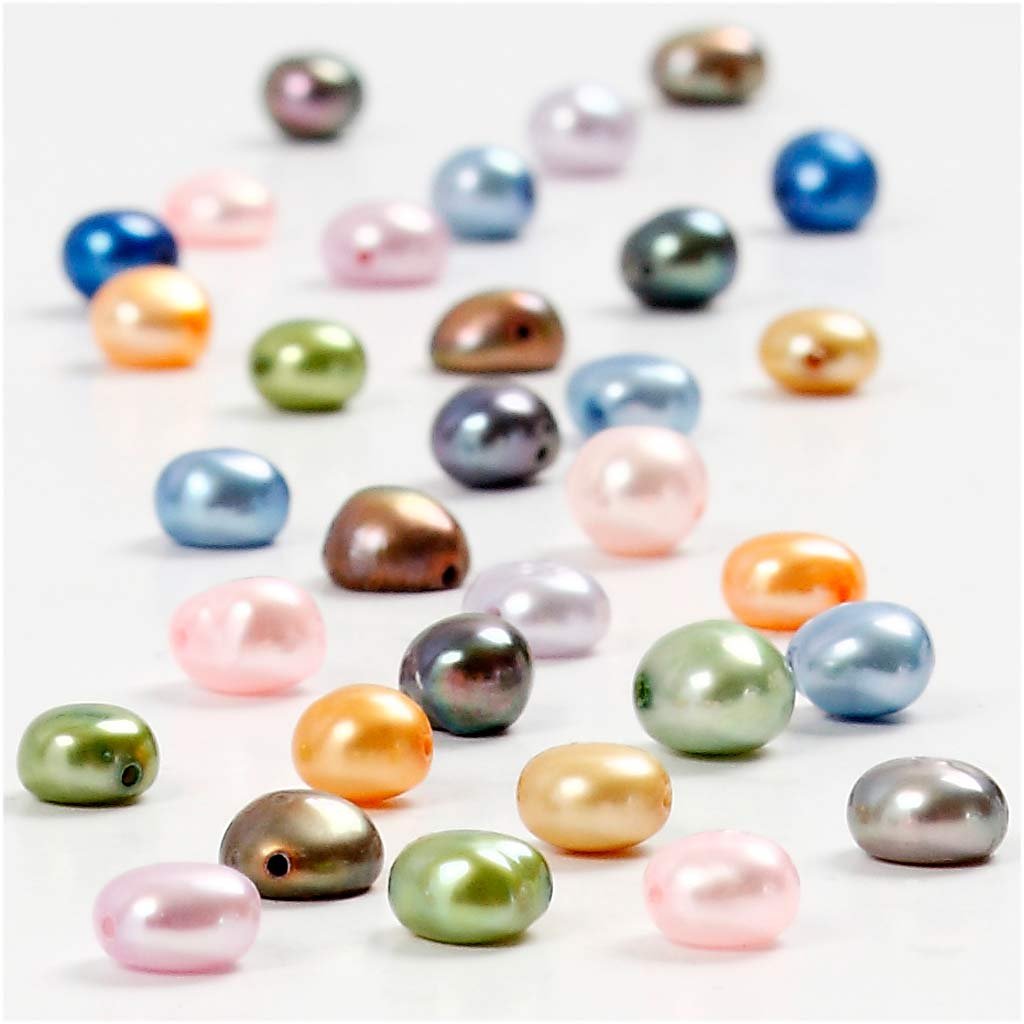 Freshwater Pearls, size 5-6 mm, 40cm