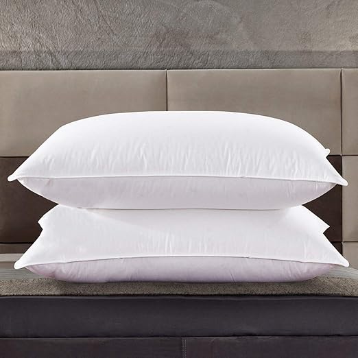 Amazon Com Zingsleep Goose Down Pillow 1200tc Egyptian Cotton