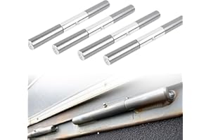 Mindoub 8-Pack 10" Weld-On Trailer Ramp Hinges - Heavy-Duty Zinc-Plated Steel, Greasable Design with 3/4" Detachable Pin - 500 lbs Capacity for Cargo/Utility/Lawn Trailers, Swing Gates, Dump Doors