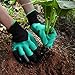 WEBSUN Garden Genie Gloves with Claws Laborer Gloves for Digging and Planting (Right Hand Claw 1 pair)