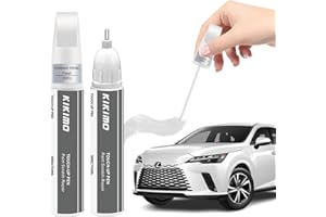 KIKIMO for Lexus Touch Up Paint(Eminent White Pearl(085)), Car Paint Repair Kit for Lexus, 2 In 1 Scratches Repair with Pen Tip and Brush, Color-Matched for Quick & Easy Fix