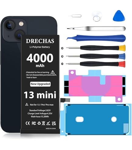 Amazon.com: Venenio Battery for iPhone 13 Mini 4000mAh, 2025 New