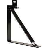 Weaver Livestock Triangle Fan Mounting Bracket, Barn Fan Mount with Adjustable Airflow Control, Black Metal Wall Mount Pivot Bracket, 15.25 x 13.5 in
