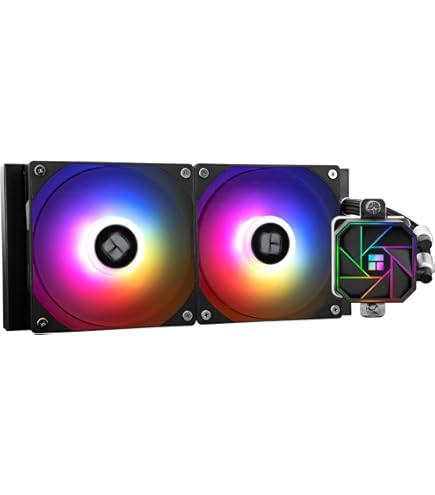 thumbnail image 2 of Thermalright FW 240 SE ARGB Black-AIO CPU Liquid Cooler,IPS LCD Screen With 320 * 240 Resolution,for AM4/AM5,Intel LGA1700/1851,2-inch Magnet-Absorbent LCD Screen For Images-Black,PC CPU Water Cooler 2 of 14