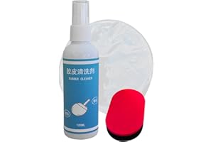 Table Tennis Racket Cleaner, 100ml Racket Care Agent with Sponge, Cleaning Rubbers on Your Pong Paddle, Preserve Rubber and R
