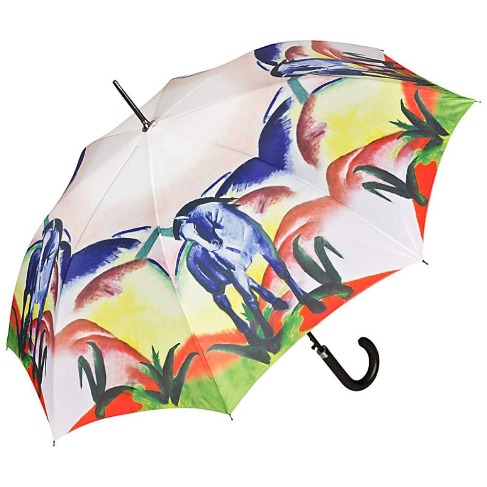 VON LILIENFELD Umbrella Automatic Motif Art Women Franz Marc: Blue Horse