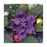 christmas tree decorations purple
