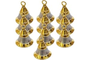 PARIJAT HANDICRAFT Elephant Camel Cow Brass Bells Indian Vintage Style Decor Assorted Brass Bells Cow Camel Decor Bells Indian Craft (Bell-0024, 10)