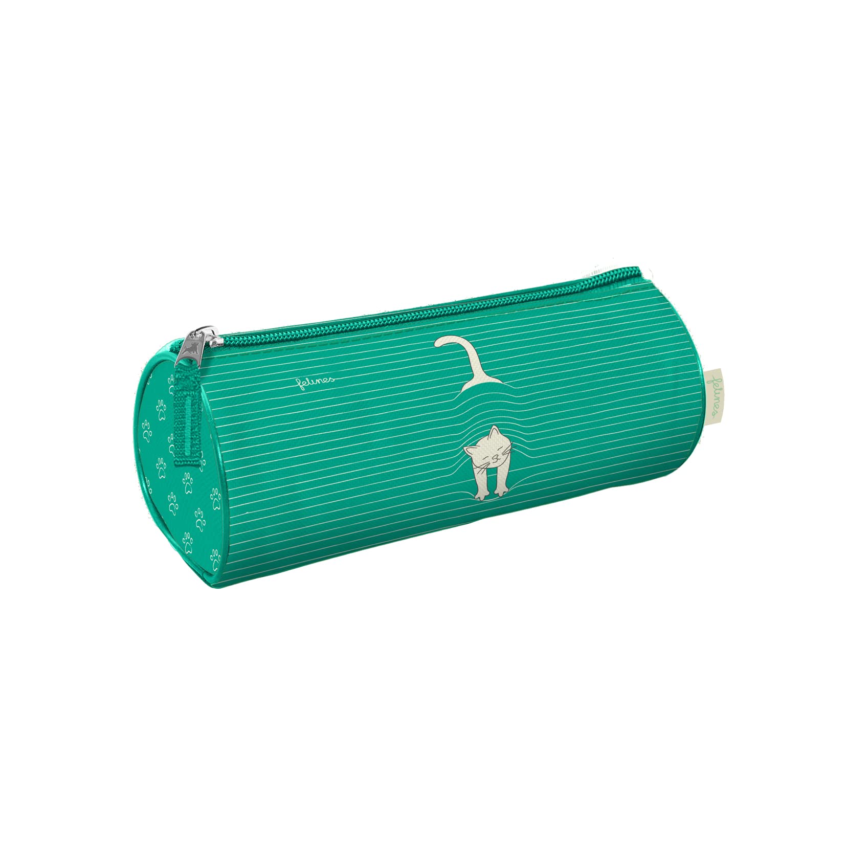 Single round pencil case - Santoro Felines