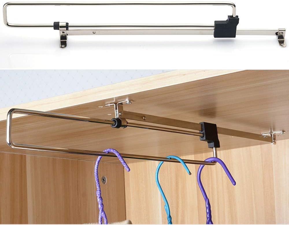 250mm XULINGKE Montage Mural 5 tringles Ajustables penderie coulissante