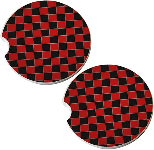 black and red checkerboard