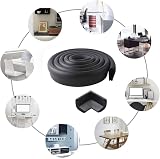 Vicloon Edge Protectors 2 m Foam Safety Strip 4 Corner Guards Black view 6