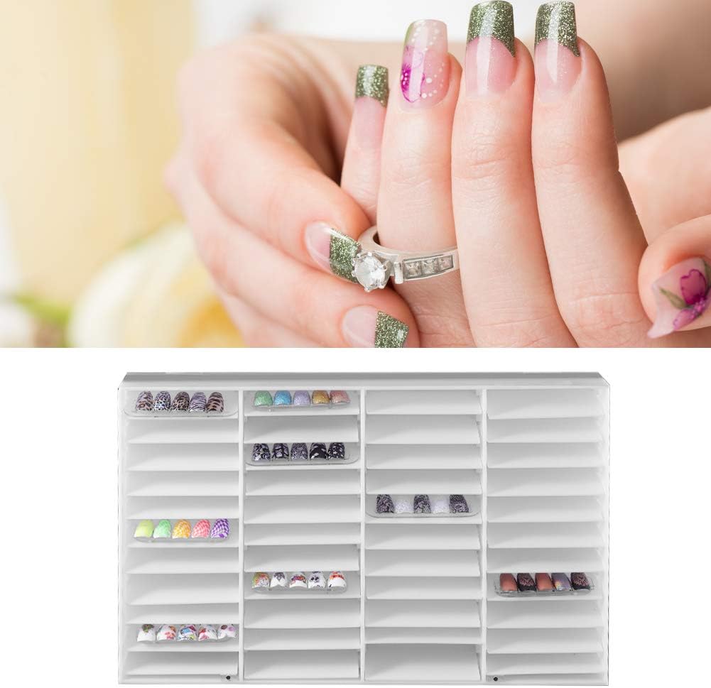 44 Grids Nail Tips Display Box Nail Art Tip Display Case False Nail