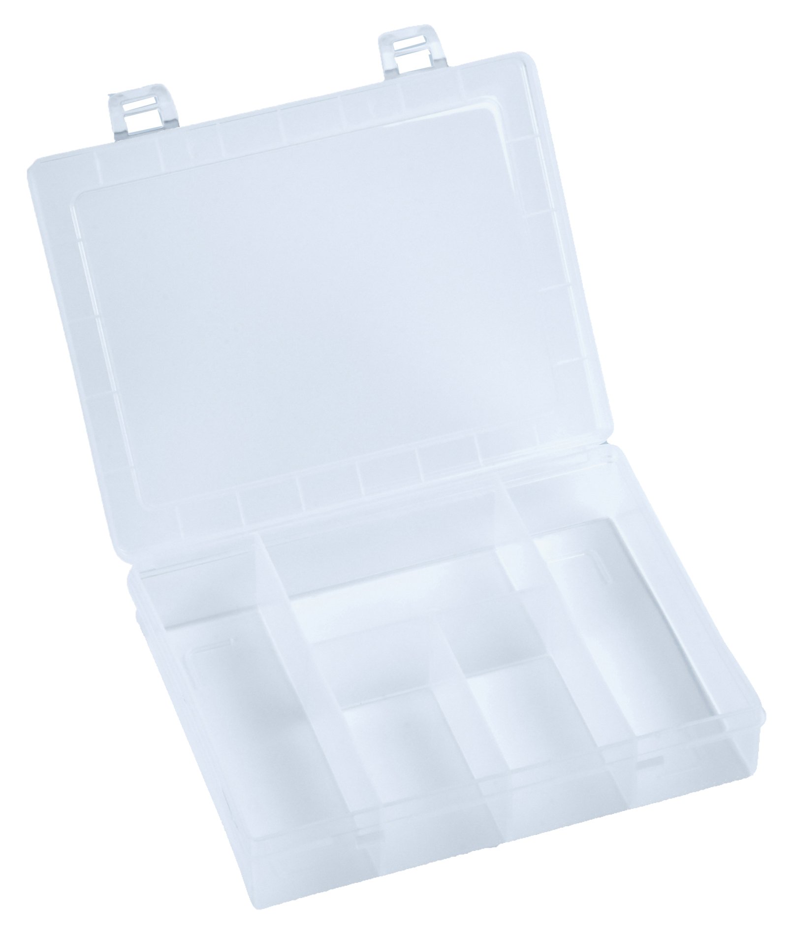 Hünersdorff tool set boxes, mini plastic, 5 compartments – transparent, 1 piece, 606100