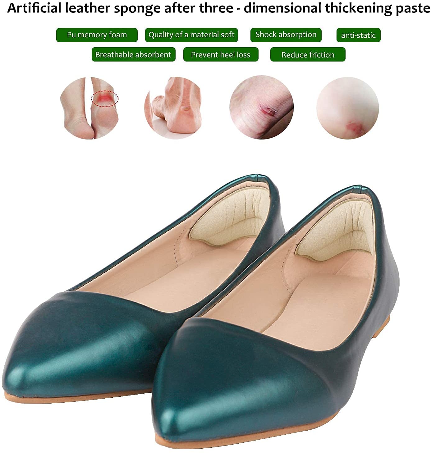 Heel Grips Liner Cushions Inserts for Loose Shoes, Heel Pads Snugs for Shoe Too Big Men Women, Filler Improved Shoe Fit and Comfort, Prevent Heel Slip and Blister (Pale Apricot+Black(6 Pairs))