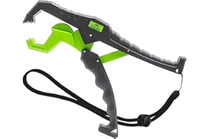 MIDDLETOWN OUTDOORS Fish Lip Grabber Fish Lip Gripper 9" Fishing Tool Mouth Spreader Grip Hook Remover Gripper Hook Remover Fishing Gear Comes with Lanyard