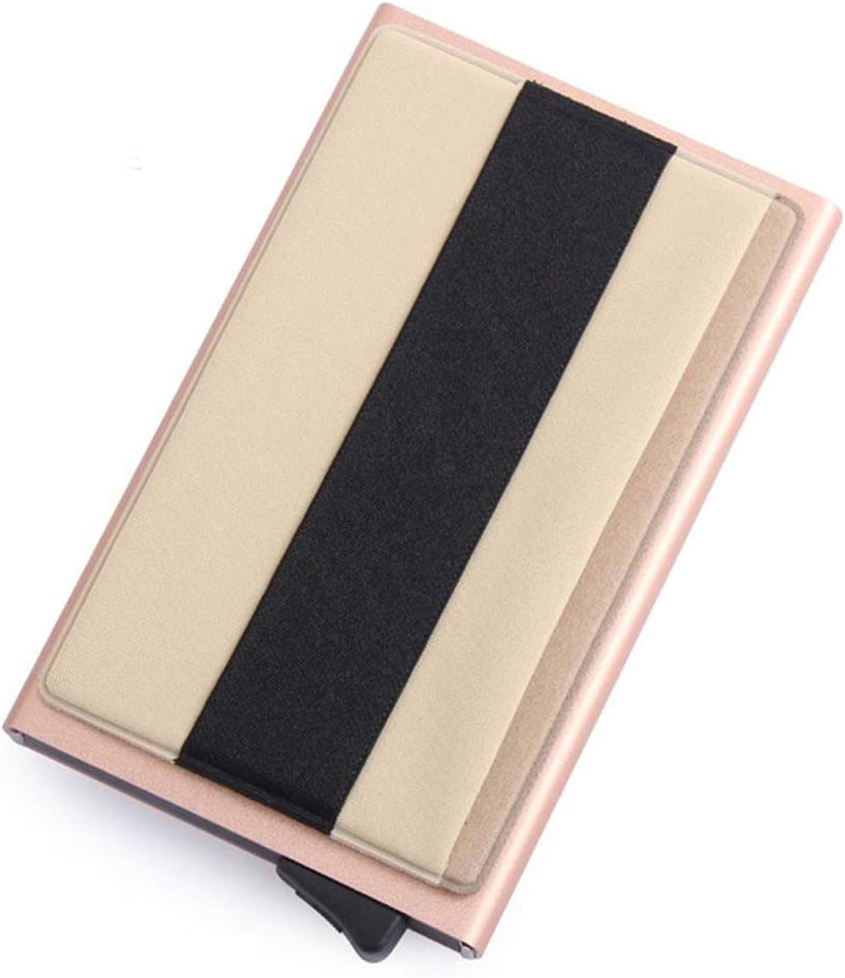 Billetera de aluminio con bolsillo trasero para tarjetas de