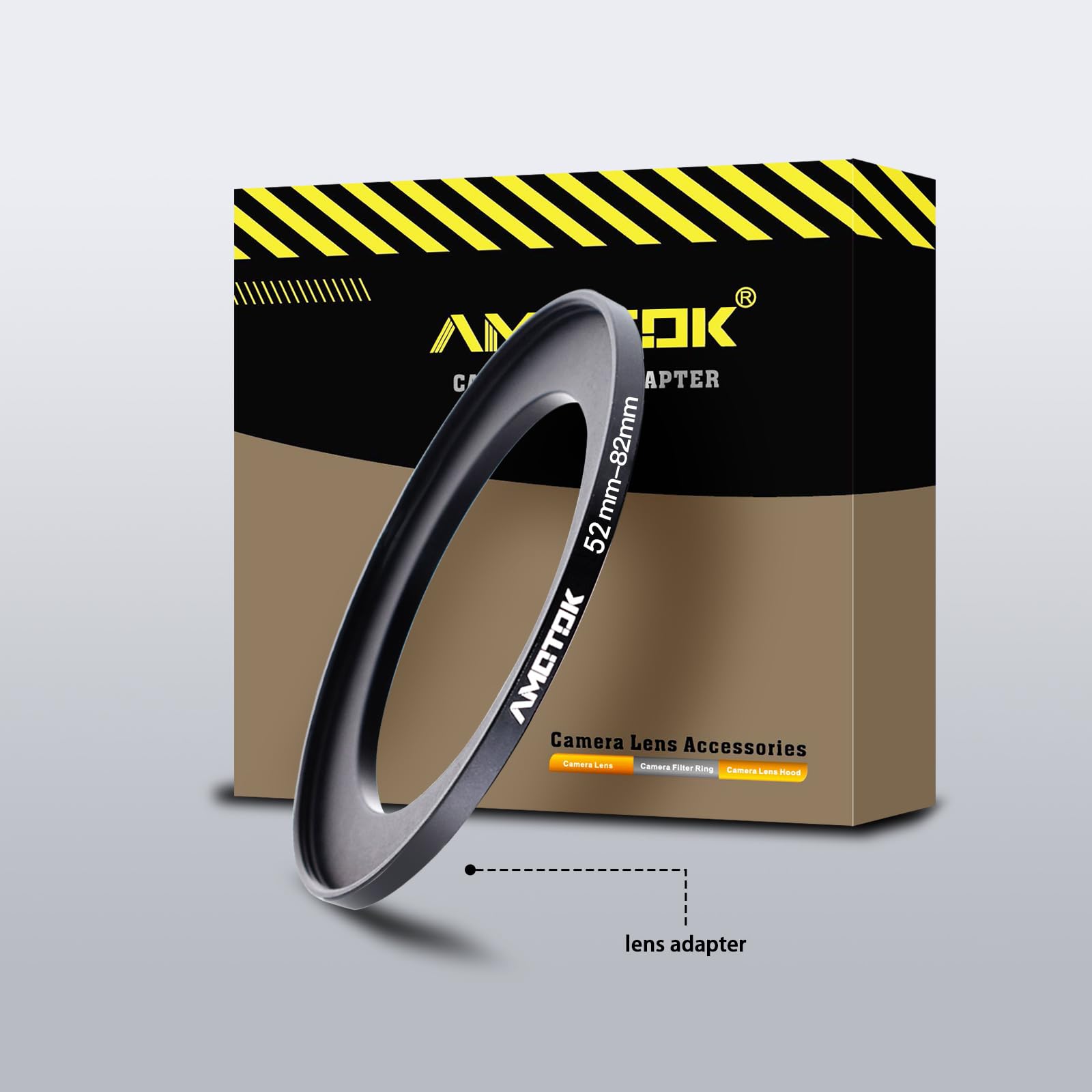 52mm Lens to 82mm Camera Filters Ring Compatible All 52mm Camera Lenses to 82mm UV CPL ND Filter Accessory and 82mm Lens Hood(52-82mm)