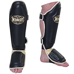 Windy Deluxe Shin Guards, Black, Regular