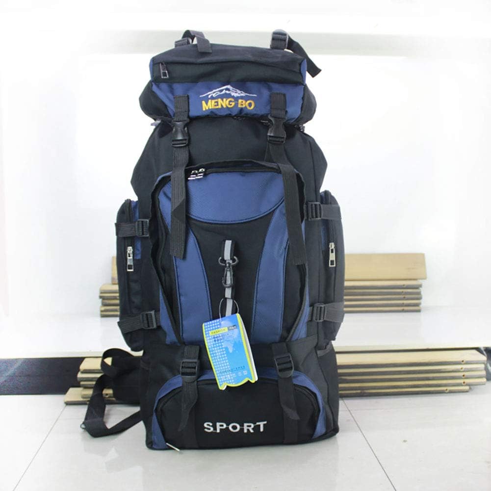 70L Hiking Backpack / Travel Duffel / Travel Organizer -Wearable,Waterproof, Rain-Proof, Moistureproof Camping / Hiking, Hunting,Climbing Terylene, Nylon Professional Mountaineering Travel Bag/Super Large Capacity/Mountaineering Net,Navy