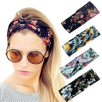 Amazon Com 4 Pcs Women S Knot Headband Fashion Hair Styles Rose