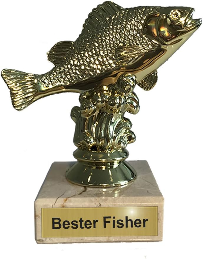 Eberin Angel-Pokal Barsch - Personalisierbare Trophäe Für Angler & Turniere