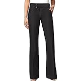 Flamingals Women's Bootcut Dress Pants Mid Rise Double Botton Business Casual Outfits Work Slacks