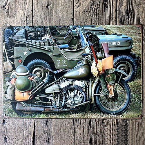 Sunyu Motorcycle Lovers Garage Man cave Wall Decor Cool Retro Vintage Tin Signs 8x12 Inches
