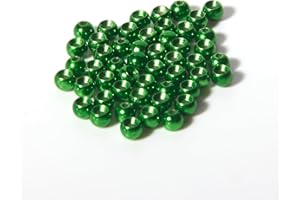 ANGLER DREAM 50 PCS Tungsten Beads Nymph Head Ball Fly Tying Beads Fly Tying Materials Six Colorful Colors 2.0MM-3.5MM