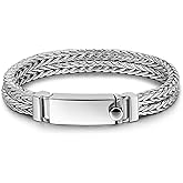 Fashion Men 925 Sterling Silver Byzantine Franco Chain Bracelet 10MM 7 "7.5" 8 "8.5" 9 "9.5 "10" Chopin Chain Link Bangle Solid Silver Man Cuff Fine Jewelry Gift