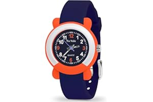 TIXYOLO Kids Watch for Girls Boys,50M Waterproof Accurate Timekeeping Children Learning Time Easy to Read Student Sports Outdoor Analog Watches for Kids Toddlers Ages 3-8