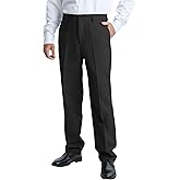 LETAOTAO Men's Classic Fit Dress Pants, Wrinkle-Free Flat Front Straight Leg Formal Pants for Business & Office