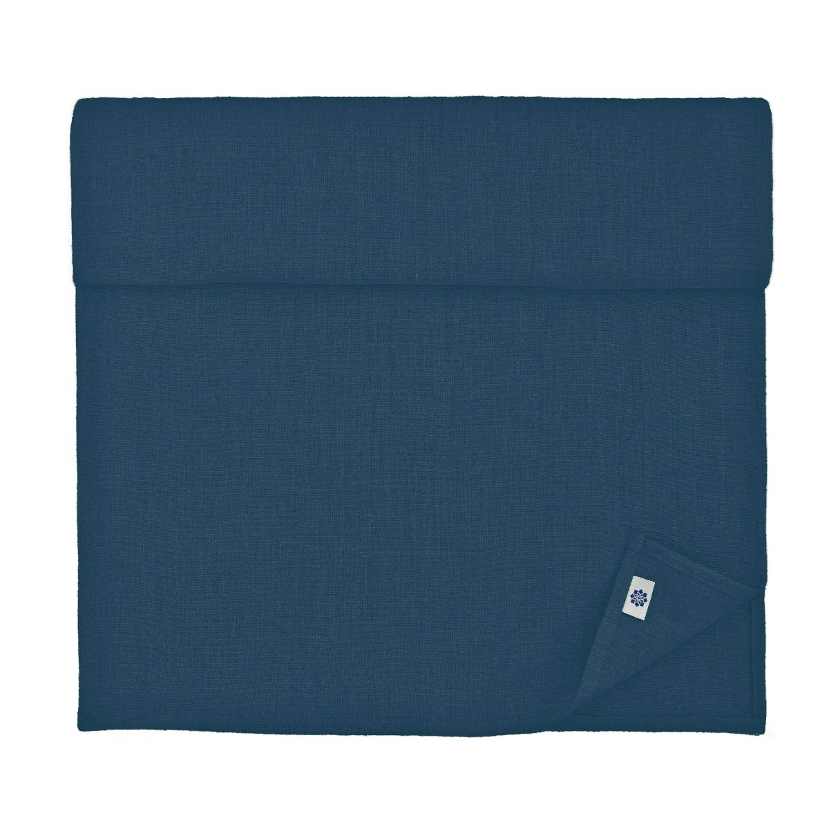 Linen & Cotton Table Runner Cloth Hygge in 100% Linen, Dark Blue (40 x 350 cm) Washable Long Rectangle Table Linen for Home Decoration Kitchen Dining Party Brunch Christmas