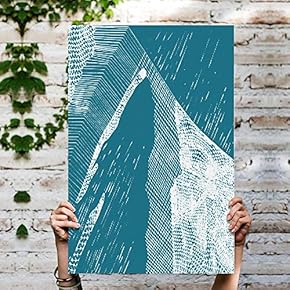 Abstract Mountain Painting Artwork for Home Framed