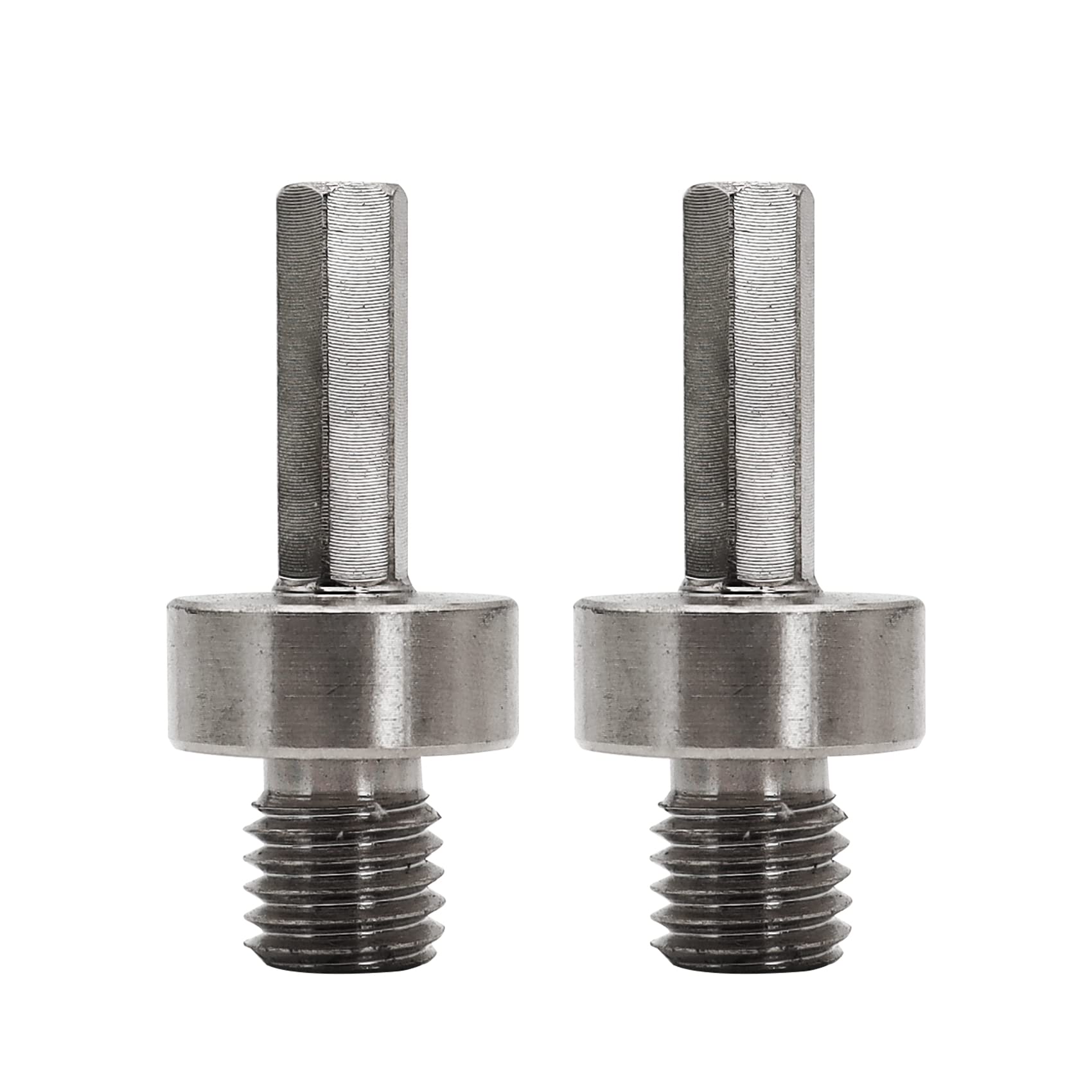 SHDIATOOL 2PK Adapters M14 Male Thread to 3/8" Hexagon Shank Connection Converter for Drill Core Bit Grinding Disc