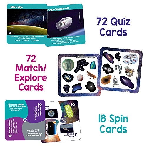 611Ew ZqYJL Qurious Space | STEM Flash Card Game | Explore, Match, Quiz & Spin Through The Universe. Perfect for Astronomy Fans and Future Astronauts - Image 7