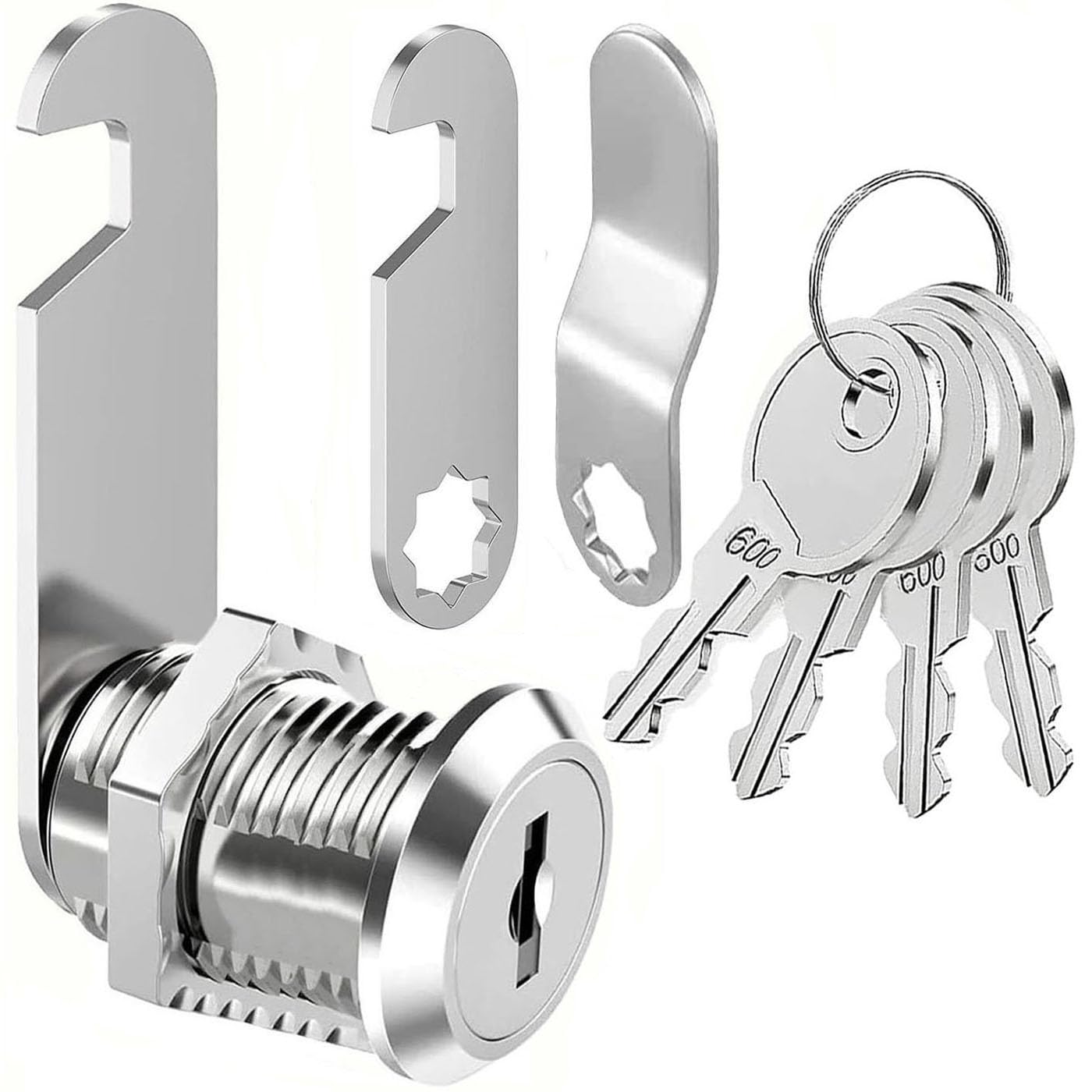 ZiYuya 30mm Thread Tubular Cam Lock with Key Different, Lock for RV Storage Mailbox Letterbox Cupboard Cabinet Draw Tumbler Post BoxDresser Door Locker Locks