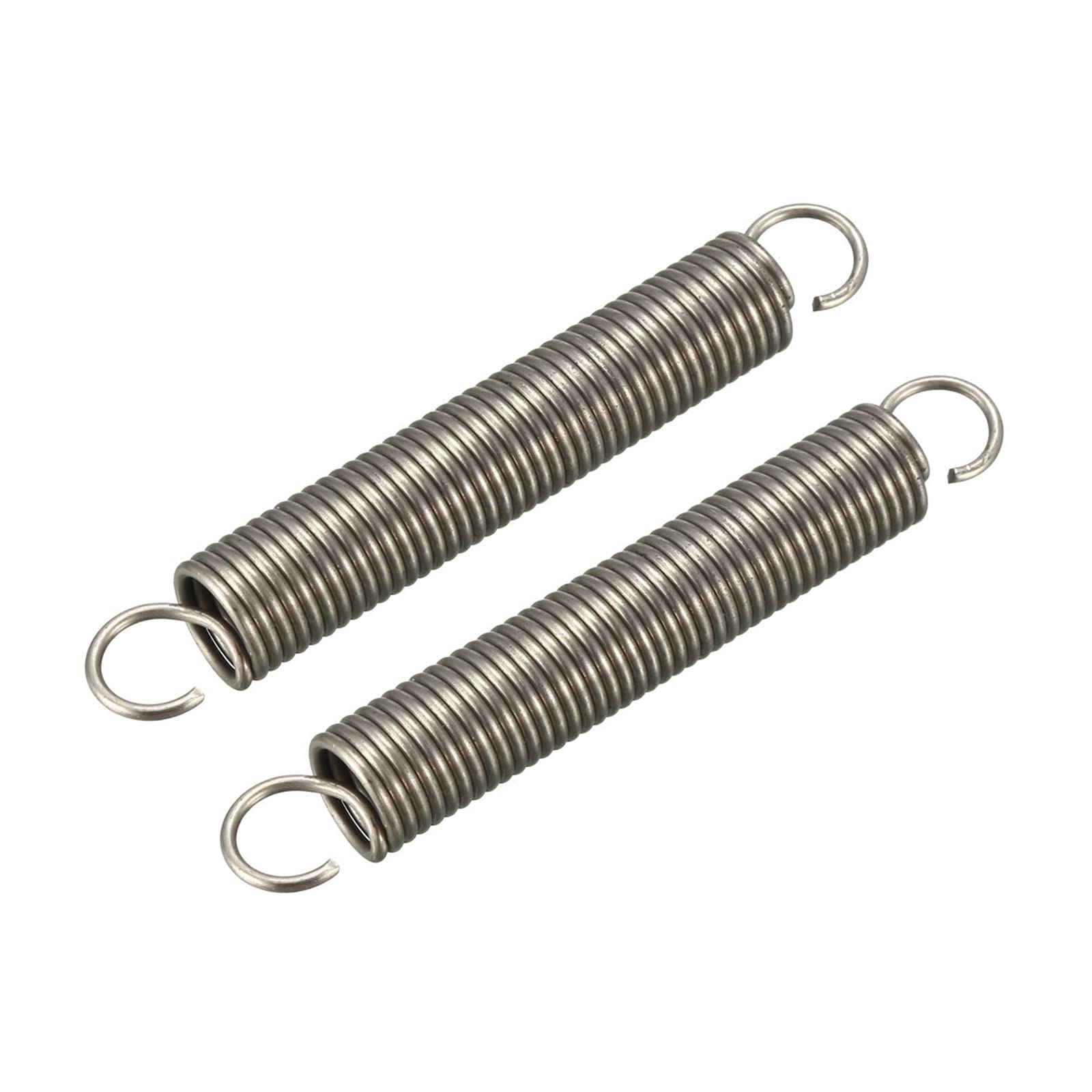 METALLIXITY Extension Spring (1.2x10x70mm/0.047"x0.39"x2.76") 2Pcs, Stainless Steel Tension Spring Wire - for Home Repair Construction Machinery