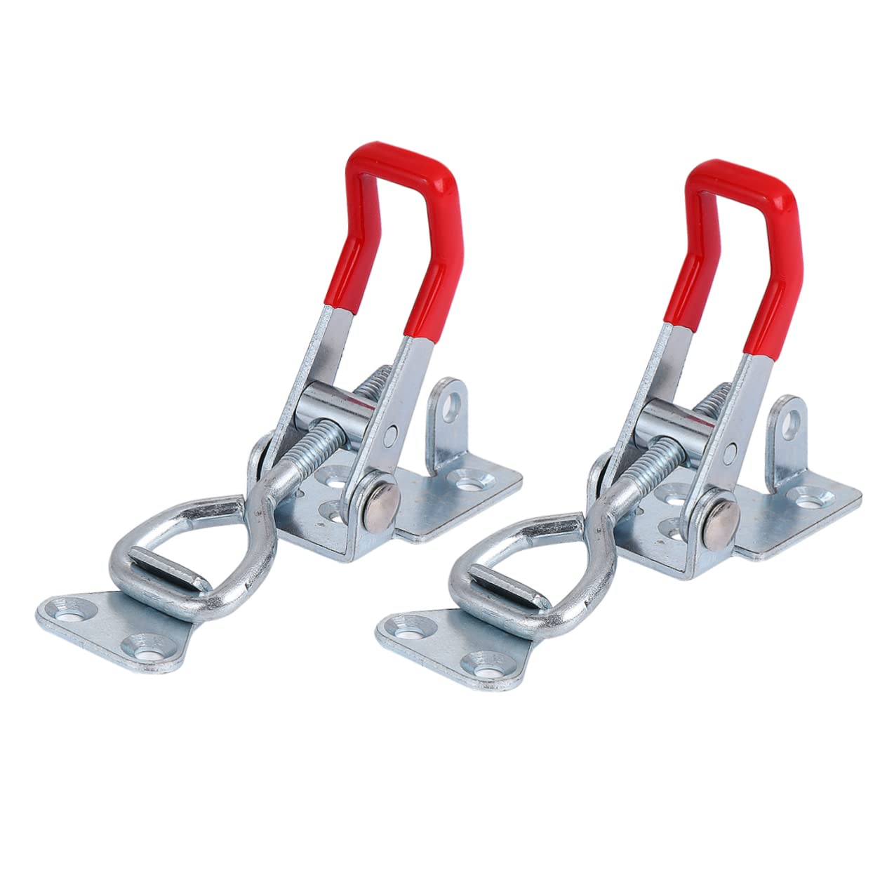 Angoily 4pcs Adjustable Clamping Device Over Centre Toggle Home Depot Toggle Clamps Wood Latch Silver Wooden Clip Metal Foot Latch Wood s