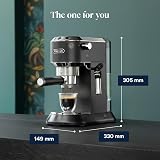 De'Longhi Dedica Style EC685BK Espresso Machine Black 15 Bar view 9