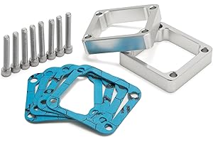 SFriding 5/8" Reed Spacers Intake Spacers with Bolts Gaskets for Yamaha Banshee 350 YFZ350 1987-2006, Billet Aluminum CNC Mil