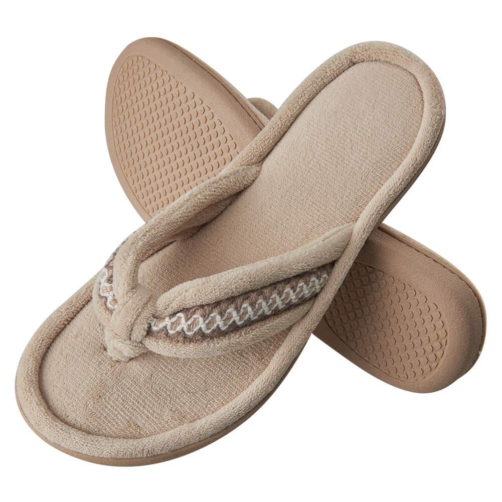 Buy KAMOTAL Thong Flip Flop Slippers for Women, Cozy Velvet Lining