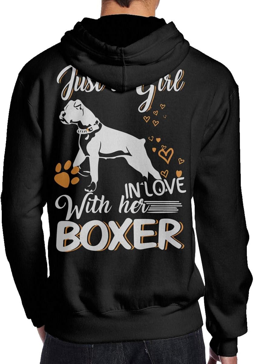 Men's Just Girl in Love with Her Boxer Dog Hoodie Sport
