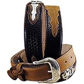 Justin Men's Odessa Star Leather Belt Tan 32