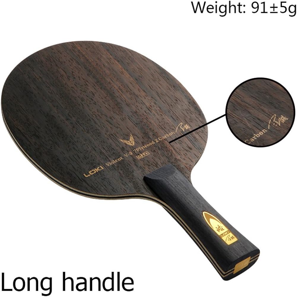 Promnear Raqueta de Tenis de Mesa V9 Profesional Ébano Carbon Tenis de Mesa Hoja de Remo 9 Promnear Raqueta de Tenis de Mesa V9 Profesional Ébano Carbon Tenis de Mesa Hoja de Remo 9